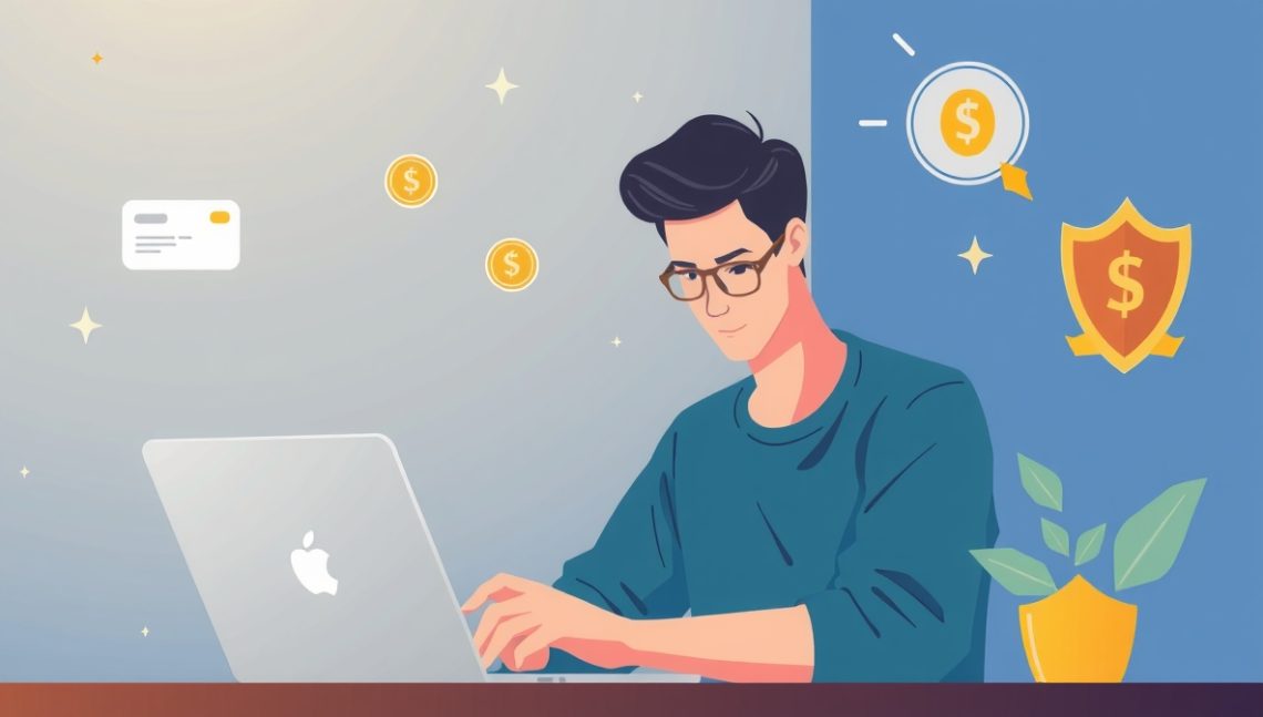 человек получает онлайн-займ без отказа через смартфон